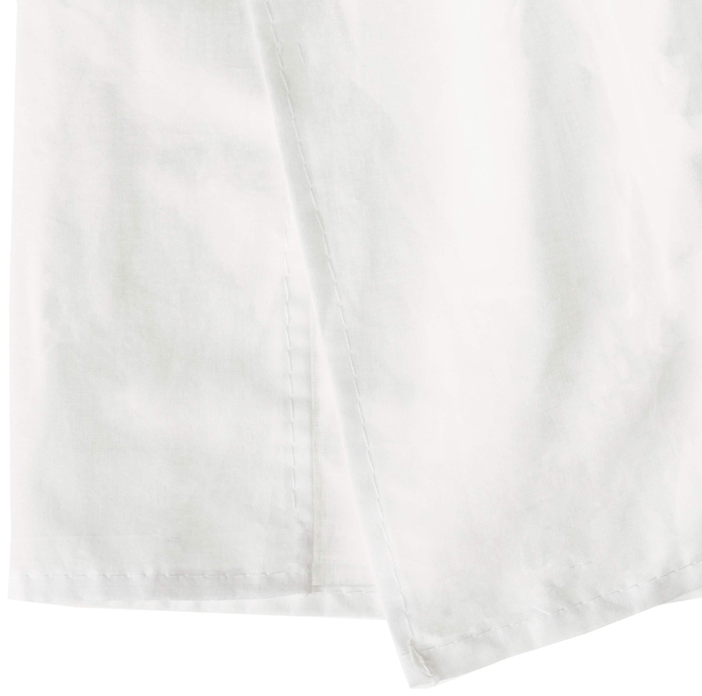 Greenland Home Fashions Cotton Voile Bed Skirt - 18 in. Ruffle - White - Queen
