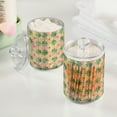 thumbnail image 2 of Yayeee 2 Pack Qtip Holder Bathroom Cotton Swab Canister with Lid Clear Dispenser Set, Retro Symmetrical Stars, 2 of 6