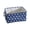 Blue, variant on MesaSe Organize Clothes, Toys, and Laundry with a Star-Patterned Canvas Fabric Cube Folding Storage Basket With Handle (Small - 31X21X12 CM)