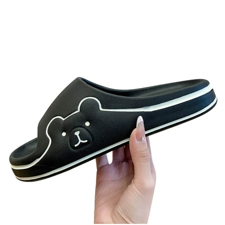 

Womens Cartoon Bear Pattern EVA Indoor Soft Bottom Non-slip Slippers Summer Open Toe Slide Sandals Comfortable Flats Flip-Flops Sandal Casual Platforms Wedge Sandals Boho Dressy Heeled Sandals A969