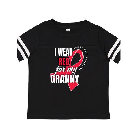 

Inktastic Sickle Cell Awareness I Wear Red For My Granny Gift Toddler Boy or Toddler Girl T-Shirt