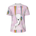 thumbnail image 5 of Wukai Aerial Yoga for Unicorn Print Men's Short-Sleeved Mesh T-Shirt,Quick-Dry Short Sleeve Workout T-Shirt-Large, 5 of 8