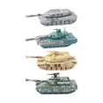 thumbnail image 3 of 4 piezas 1/100 modelo de tanque 4D modelo de tanque moderno 99A1 2A6 kits de construcción vehículo decoración del hogar para niños regalos de, 3 of 10
