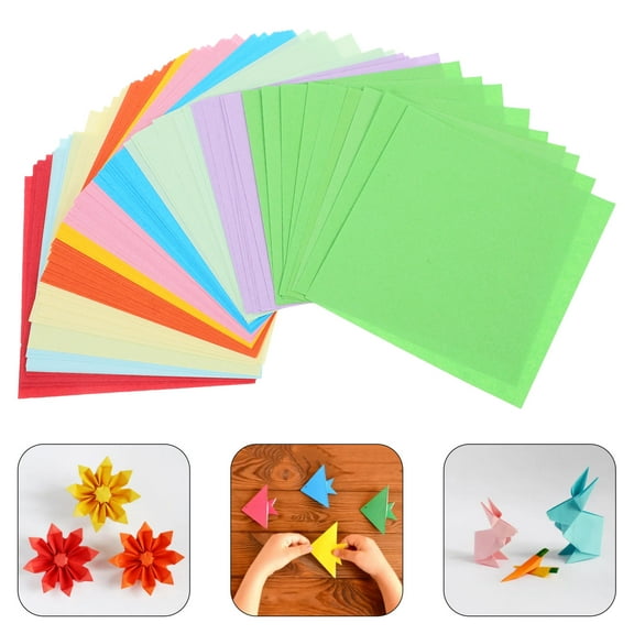 FUTUREORYY Double Sided Big Origami Paper 500Sheets for Artistic Crafting and Educational Activities