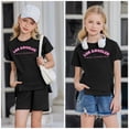 thumbnail image 3 of Arshiner Girls 2 Piece Outfit Summer Short Sleeve Loose Fit T-Shirt and Shorts Set Casual Activewear High-Low Hem Sweatshirt, 3 of 6