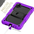 thumbnail image 4 of XYX For Xiaomi Redmi Pad SE 2024 Case 8.7 inch, 3in1 Heavy Duty Shockproof Tablet Case with Stand, Shoulder Strap, Purple, 4 of 7