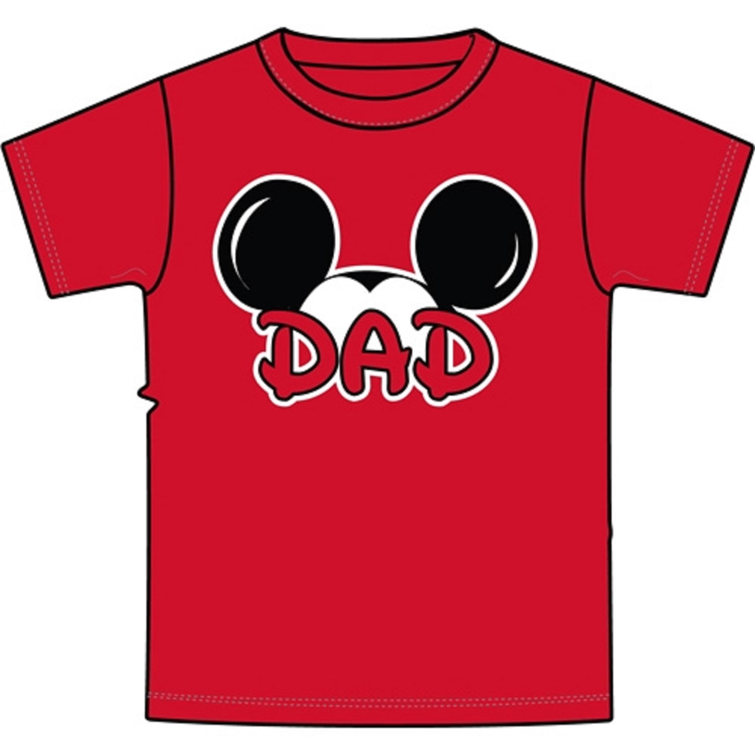 Shirt Dad Family Tee Red 2XL - Walmart 