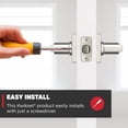 thumbnail image 3 of Casey Hallway Passage and Bed/Bath Privacy Door Handle 4 Pack, 2 Passage Levers and 2 Privacy Levers, Satin Nickel Reversible Interior Handles, 3 of 7