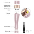 thumbnail image 4 of Facial Hair Remover ZACCER Painless Hair Removal for Women Waterproof Shaver Razor with LED Light (Rose), 4 of 4