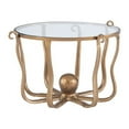thumbnail image 6 of Linon Olivia Octopus Metal and Glass Coffee Table in Gold, 6 of 10