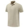 thumbnail image 4 of Men's Golf Sports Shirt Moisture Wicking Quick Dry Short Sleeve Casual Lapel Polo Shirt, 4 of 8