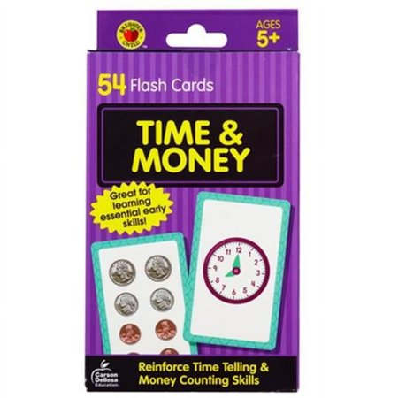 Brighter Child Time and Money Flash Cards Grade K-3 (54 cards)