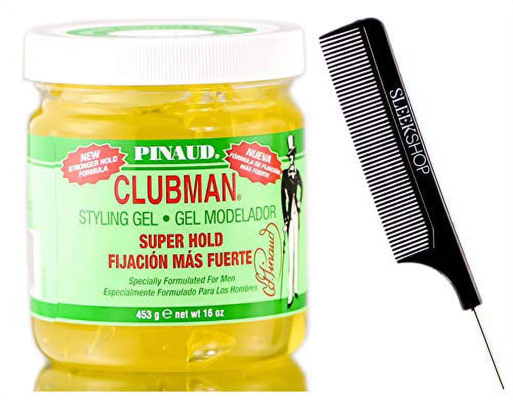 Pinaud Clubman Since 1810 STYLING GEL for MEN w Sleek Comb No