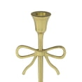 thumbnail image 4 of My Texas House Bow Taper Candle Holder, 8 in, Gold, 4 of 5