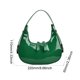thumbnail image 2 of Bolso elegante para mujer bolso de media luna bolso de PU para axila bolso de mano bolso de compras, 2 of 9