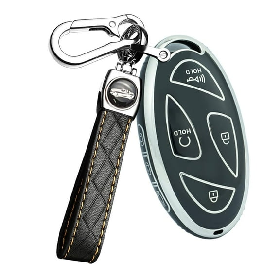 7-button TPU Key Cover Case Full Protection Fit for Hyundai Ioniq 6 Smart Remote Car Key Fob Holder for Azera Grandeur GN7 Kona EV 2023 2024