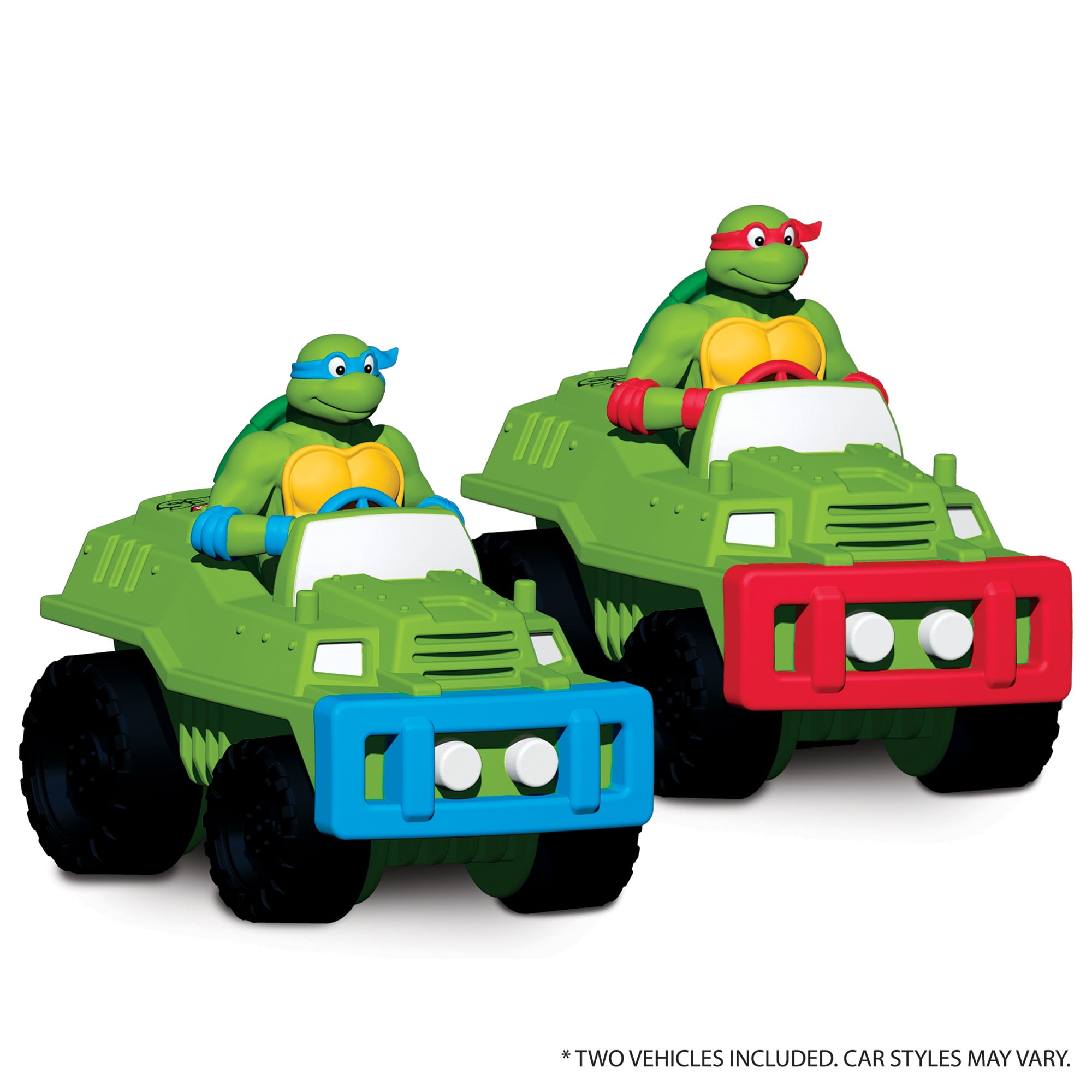 Imaginmat: Jumbo -TMNT - Floor Playmat & 2 Toy Cars, 47 x 61", 2 Character Vehicles, Durable EVA Foam Mat, Portable Design, Licensed, Kids Ages 3+
