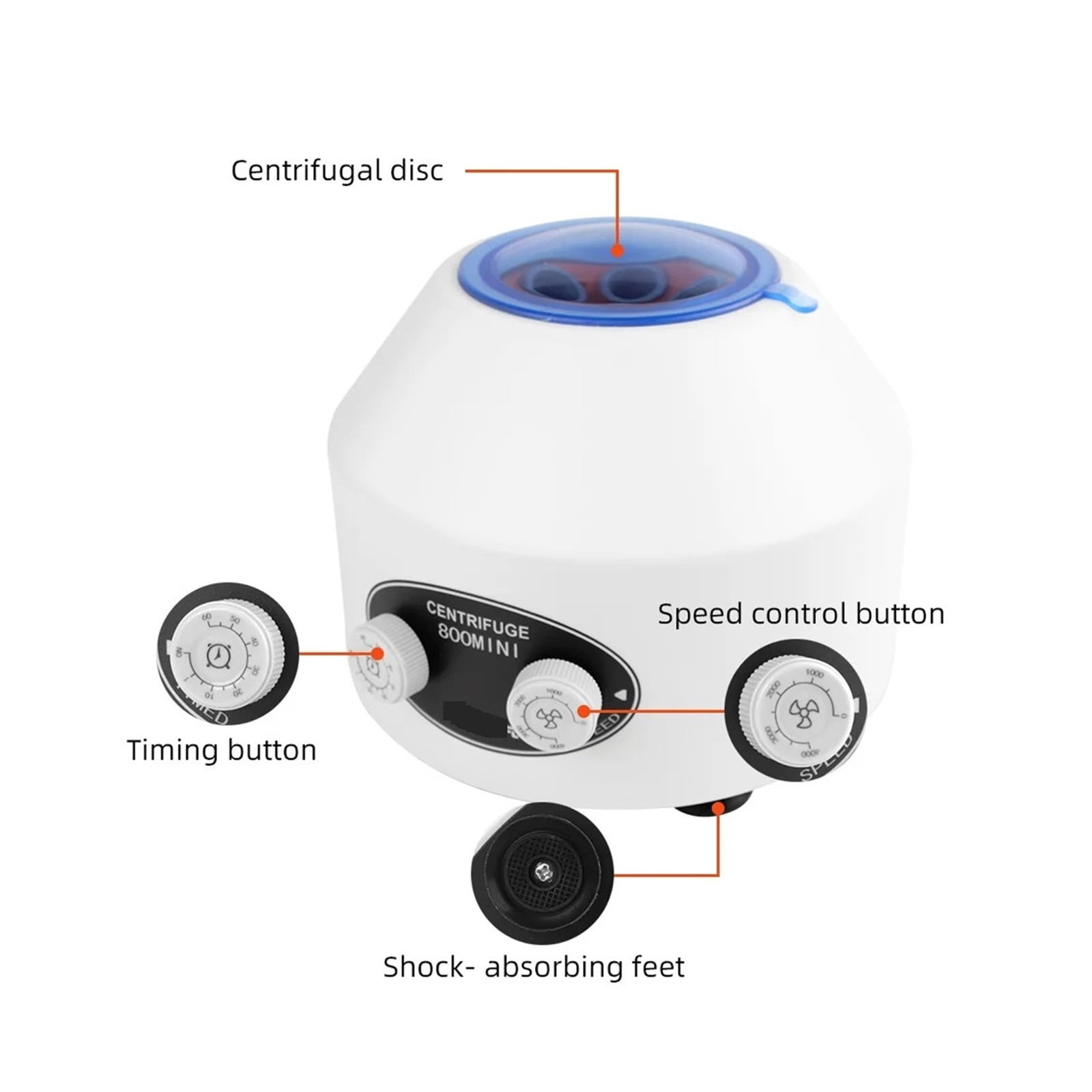 4000rpm Electric Blood Centrifuge Laboratory Prp Plasma Centrifuge Machine 15ML*6 Centrifuge Tube 800MINI/ 900-1/900-1S