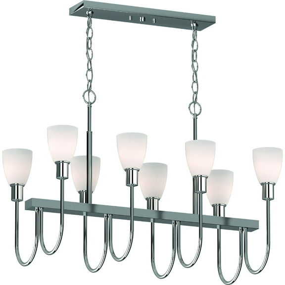 Volume Lighting 5718-93 Concord 8 Light 36" Wide Chandelier - Nickel
