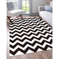 thumbnail image 3 of Tapete Decorativo Chevron B&W 120 x 180 cm - Saffron Looms, 3 of 5