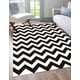 thumbnail image 3 of Tapete Decorativo Chevron B&W 120 x 180 cm - Saffron Looms, 3 of 5