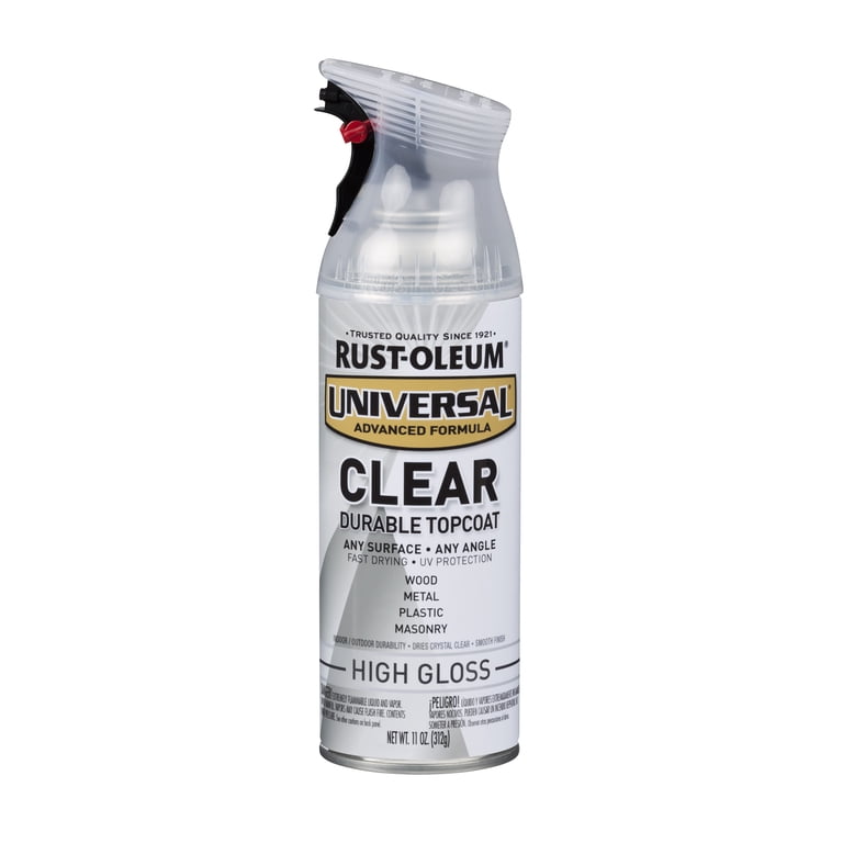 Rust-Oleum Universal Clear High Gloss Topcoat Spray, 11 oz photo 1