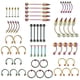 thumbnail image 1 of 60 piezas de acero inoxidable nariz herradura labio lengua ceja Tragus cuerpo joyería Zulema joyería piercing del cuerpo, 1 of 8