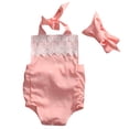 thumbnail image 2 of BONIXOOM Toddler Girls' Clothing Children'S Clothing Clearance Pullover Sleeveless Summer Polka Dot Jumpsuit on Clearance Pink Size 100, 2 of 9
