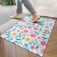 thumbnail image 4 of Pioneer Flower Floral Print Pattern Door Rugs,Washable Non Slip Door Mats Indoor,Decorative Door Mats,Entry Mat Indoor for Entrance,Bedroom,Kitchen,Bathroom,17"x30", 4 of 6