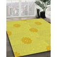 thumbnail image 2 of Ahgly Company Indoor Rectangle Patterned Canary Yellow Area Rugs, 8' x 12', 2 of 6