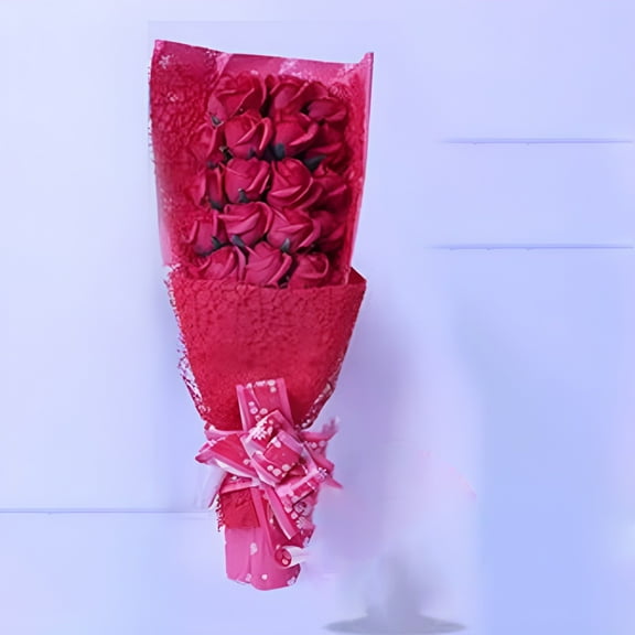 Christmas Candy Paper Net Mesh Floral Bouquet Wrapping Paper For Packaging Fresh Flower Wedding Valentine'S Day Florist Supplies,Red Packaging Case