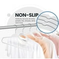 thumbnail image 5 of ACSTEP Velvet Hangers 40 Pack Non-Slip Suit Hangers with 360 Degree Rotatable Hook,Whtie, 5 of 7
