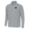 thumbnail image 2 of Men's-Antigua  Gray Alex Bowman Intent Quarter-Zip Top, 2 of 3