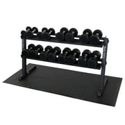 Body-Solid GDR60 2 Tier Horizontal Dumbbell Weight Rack