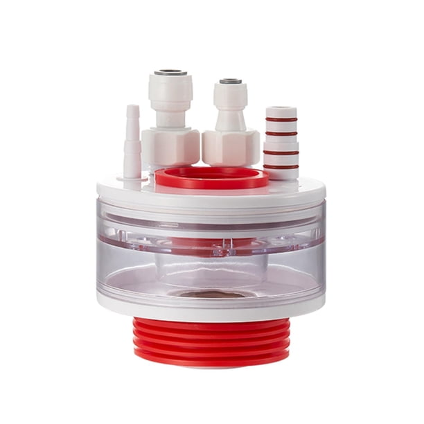 Conector de filtro de bajante para fregadero de cocina, escurridor de fácil instalación 6 en 1, puertos múltiples de 50/75mm para lavabos de cocina