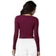 thumbnail image 2 of Adar Underscrubs para mujer - Camiseta cómoda de manga larga - 2900 - Borgoña - S, 2 of 5