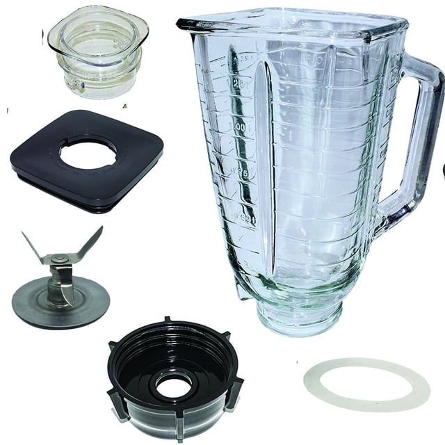 Conjunto de tarros de vidrio de 1,25 L compatible con la batidora Oster