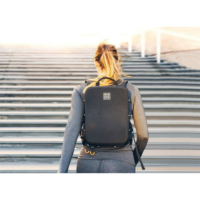 IAMRUNBOX Black Backpack Pro for Men and Women Waterproof Anti Theft Laptop Backpack for Commuting and Travel Lightweight for Running Cycling