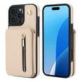 thumbnail image 1 of For Iphone 16 Pro Max Ym006 Skin Feel Zipper Card Bag Phone Case With Dual,iPhone 16 Pro, 1 of 8