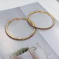 thumbnail image 6 of 60mm Rhinestone Big Hoop Earrings for Women Hypoallergenic Large Cubic Zirconia Hoops Huggie Sparkly CZ Crystal Gold Plated Women's Loop Earring Fashion Classic Jewelry for Party Dance, 6 of 12