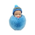 thumbnail image 1 of Qarigey LLavero colgante de peluche para bebé, llavero de moda, decoración, monedero, mochila, bolso, llavero colgante, artesanía bonita Ropa, zapatos y accesorios Miscelánea Cielo azul, 1 of 6