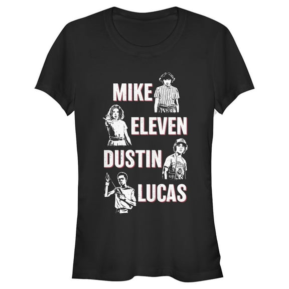 Netflix Junior's Stranger Things Mike Eleven Dustin Lucas Graphic T-Shirt