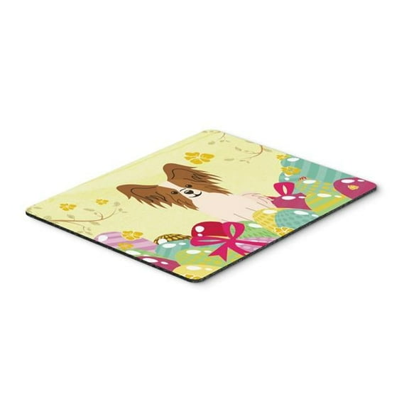Easter Eggs Papillon Red White Mouse Pad, Hot Pad or Trivet