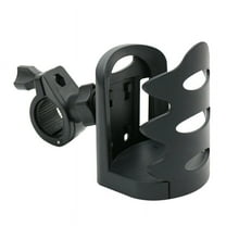 Black Motorcycle Cup Holder for ATV and Handlebars - Lightweight ABS