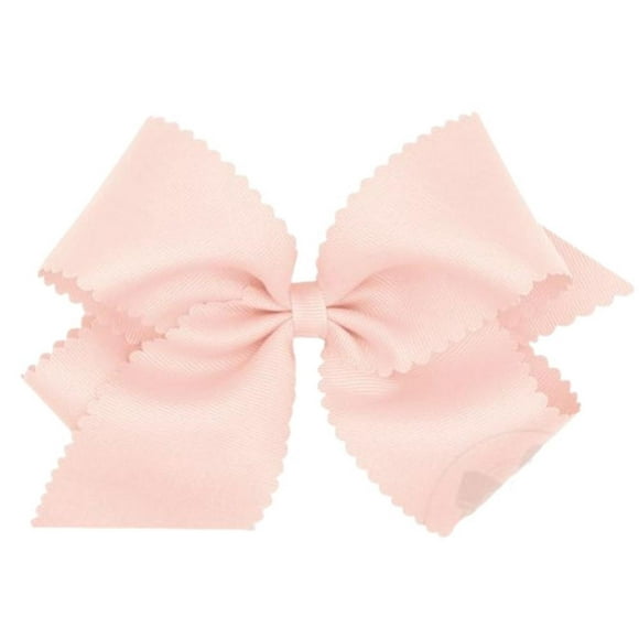 Moño King W Wee Ones Scalloped Rose beige 1
