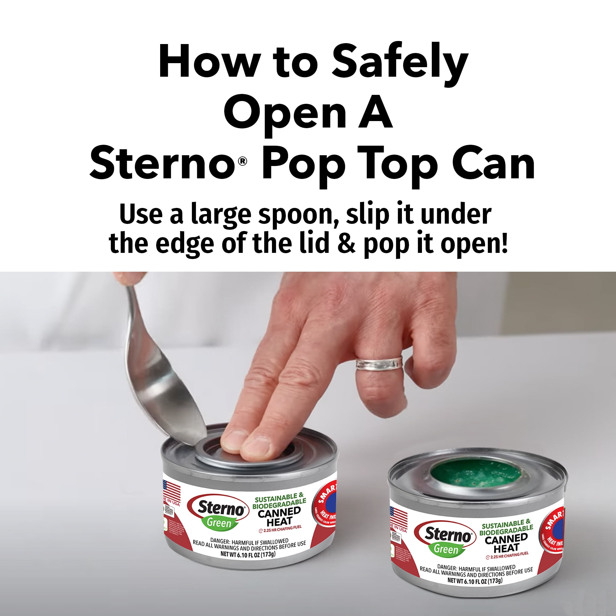 Sterno Brand 2 Pack Canned Heat 4.25 Hour Ethanol Gel Fuel