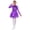Purple, variant on Figure Ice Skating Dress for Girls Long Sleeve Sequins Mesh Tutu Skirt Leotard Ballet Jazz Dance Dress Pink 16