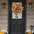 thumbnail image 4 of CFS Thanksgiving Wreath Fall Turkey Mesh Wreath With Warm White String Lights Dangling Legs Turkey Wreath Adorned For Autumn Front Door Decorations, 4 of 9
