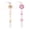 Purple&Apricot, variant on Silicone Pacifier Clip, 2 Pack Pacifier Holder for Boys and Girls, Adorable Sunflower Pacifier Clips Fits for Most Pacifier, Baby Teethers, Baby Shower and Baby Gift