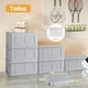 thumbnail image 2 of 3 Piezas Cajas de Almacenamiento - 36 L de Capacidad Organización, Cajas de Almacenamiento Plegables con Tapa para Ropa,para El Hogar,El Trabajo (Gris), 2 of 7
